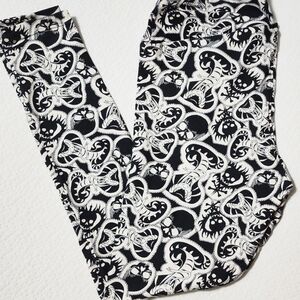 Lularoe Leggings TC Snake and Skull Halloween